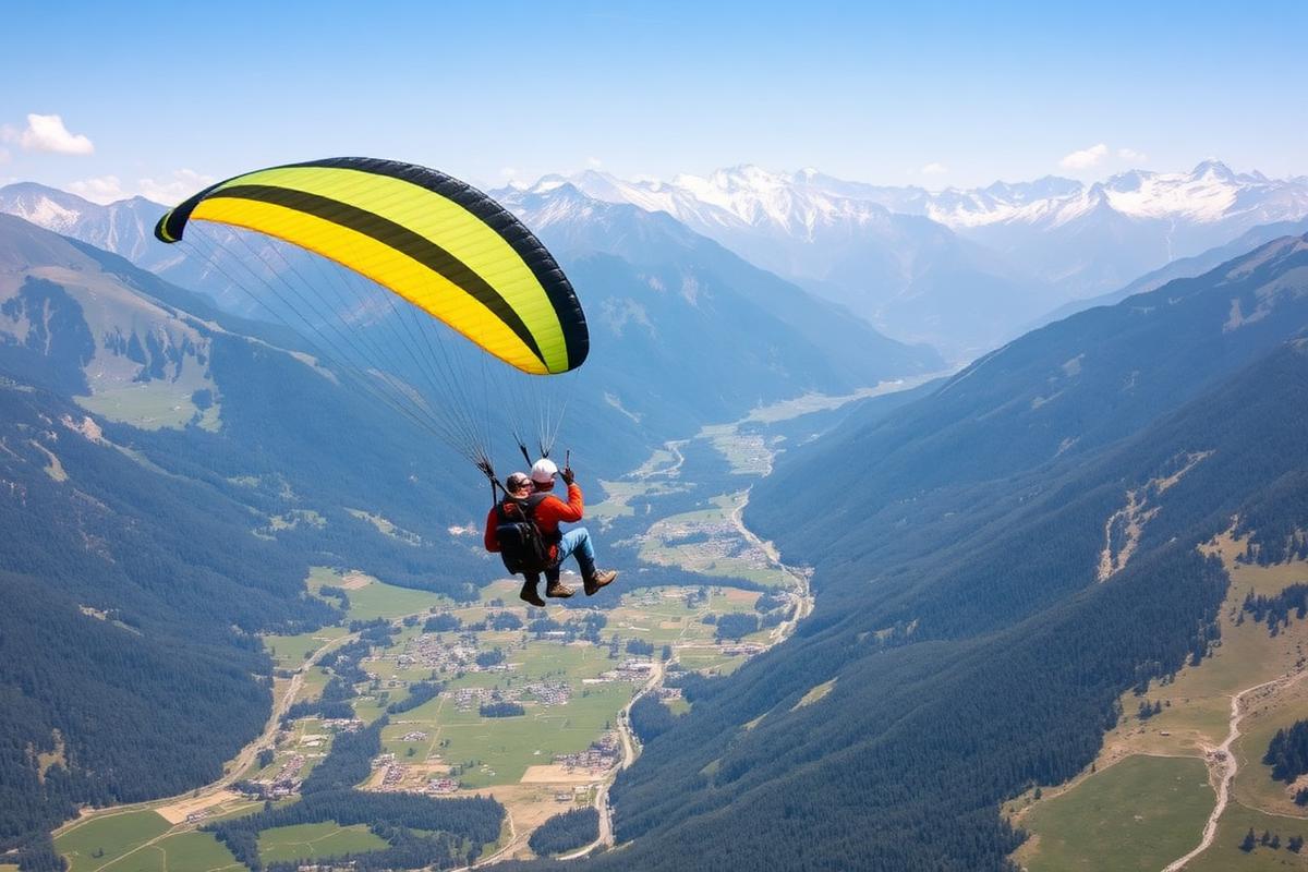 Paragliding at Solang Valley, Manali