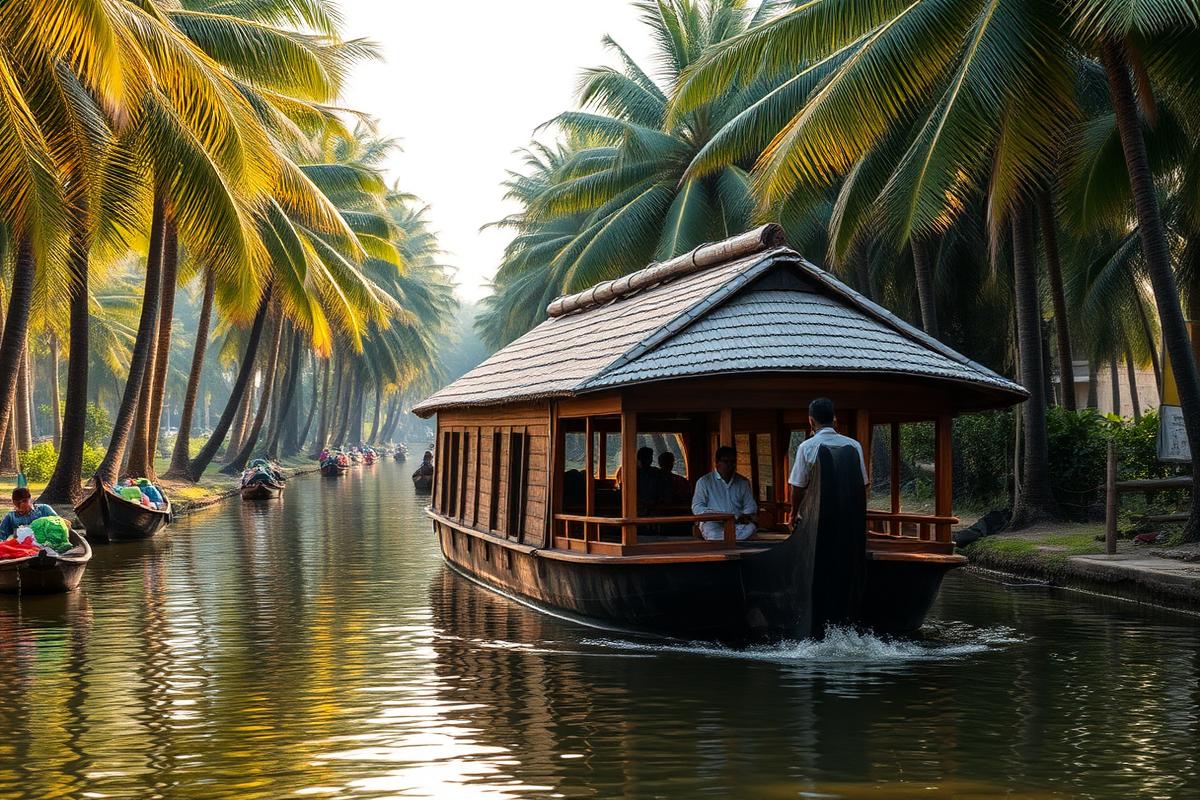Alleppey Backwater Houseboat Day Cruise